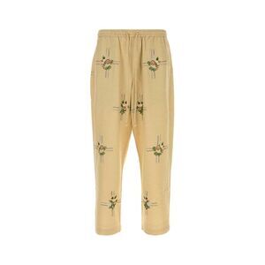 Baziszt Men Beige Silk Cabin Pant
